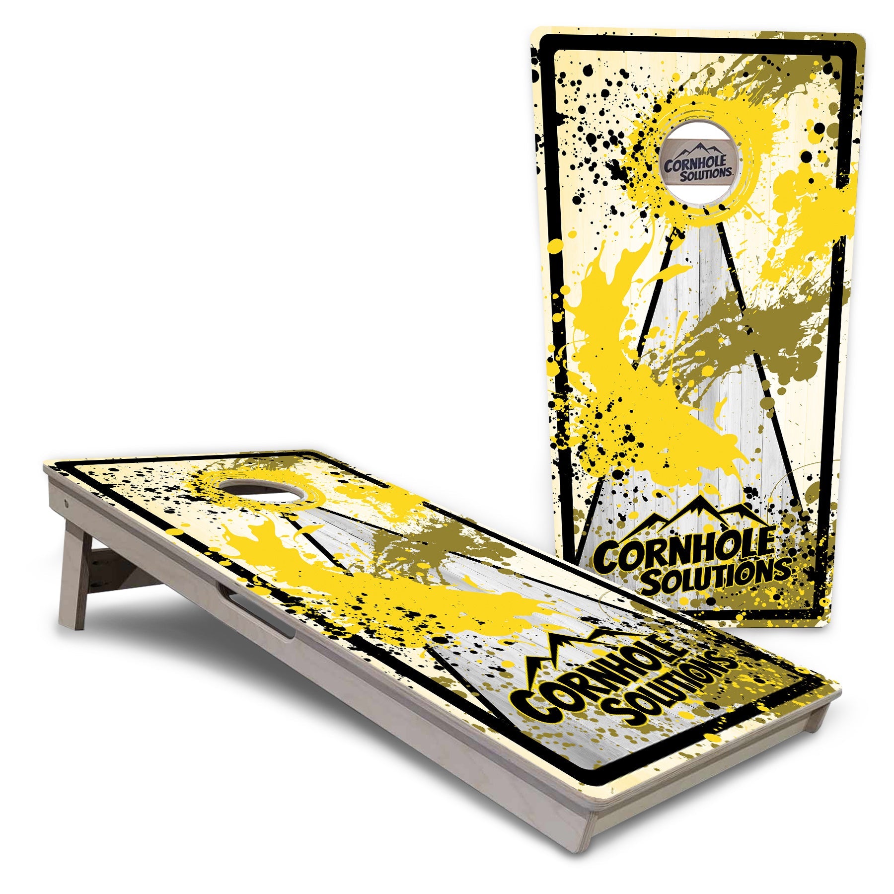 Paint Splatter Cornhole Boards - Professional Tournament Series