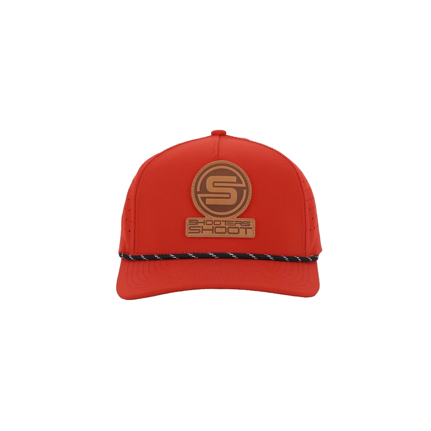 Killshots Cornhole 5 Panel Snap-Back Rope Hat - Leather Patch