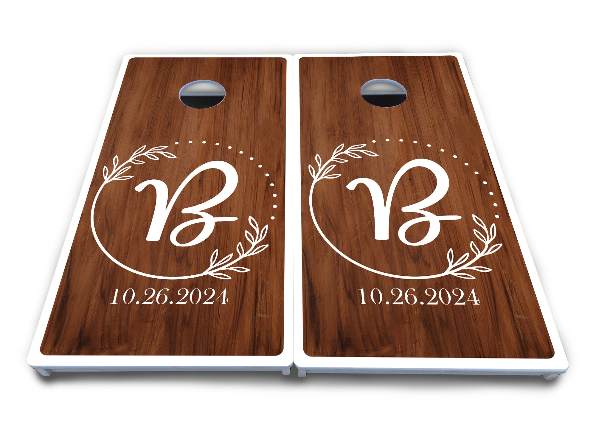 Laurel Wreath Cornhole Boards - All Weather Series