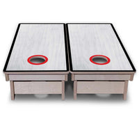 Vacation Cornhole Boards - Grey Wash