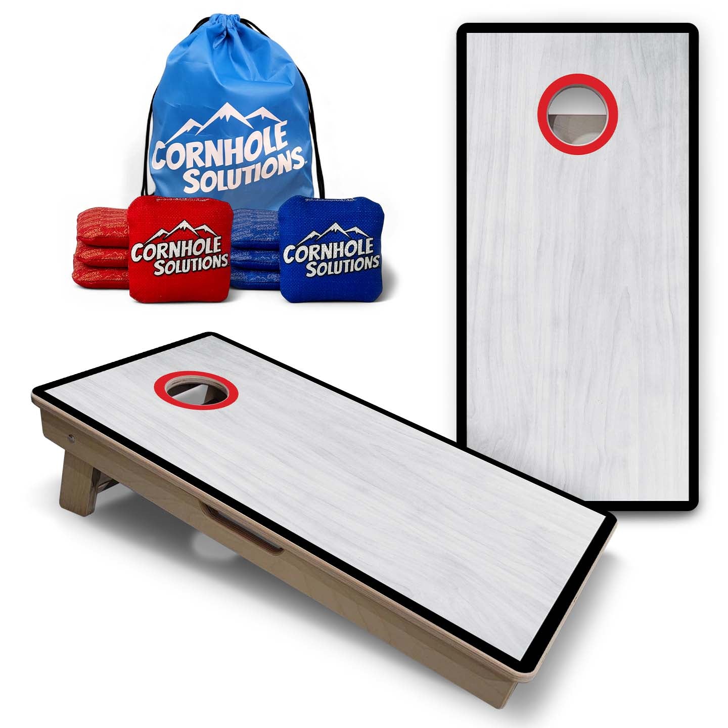 Vacation Cornhole Boards - Grey Wash