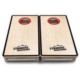 Mini Cornhole Boards - Red/Black Hole Ring