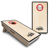 Mini Cornhole Boards - Red/Black Hole Ring