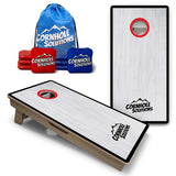 Vacation Cornhole Boards - Grey Wash CS Logo