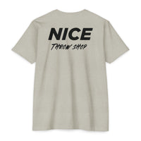 NICE Throw Shop Unisex Tee Black Logo – Multiple Colors