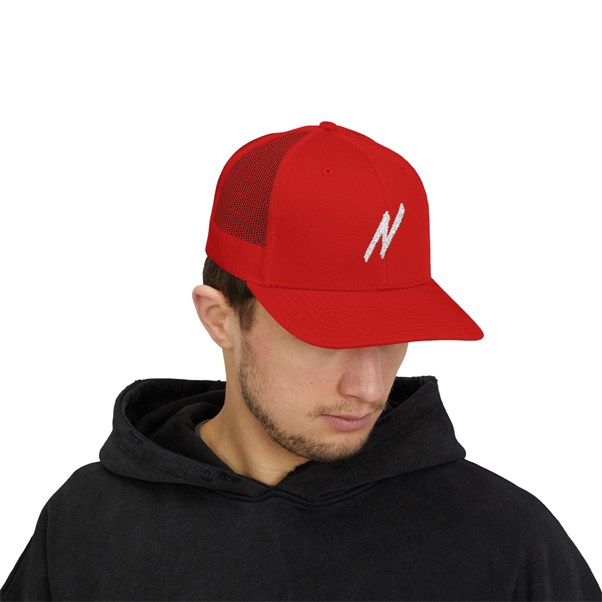 NICE Throw Shop Trucker Cap with N Design – Multiple Colors