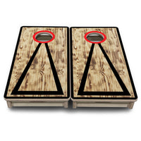 Mini Cornhole Boards - Burnt Triangle