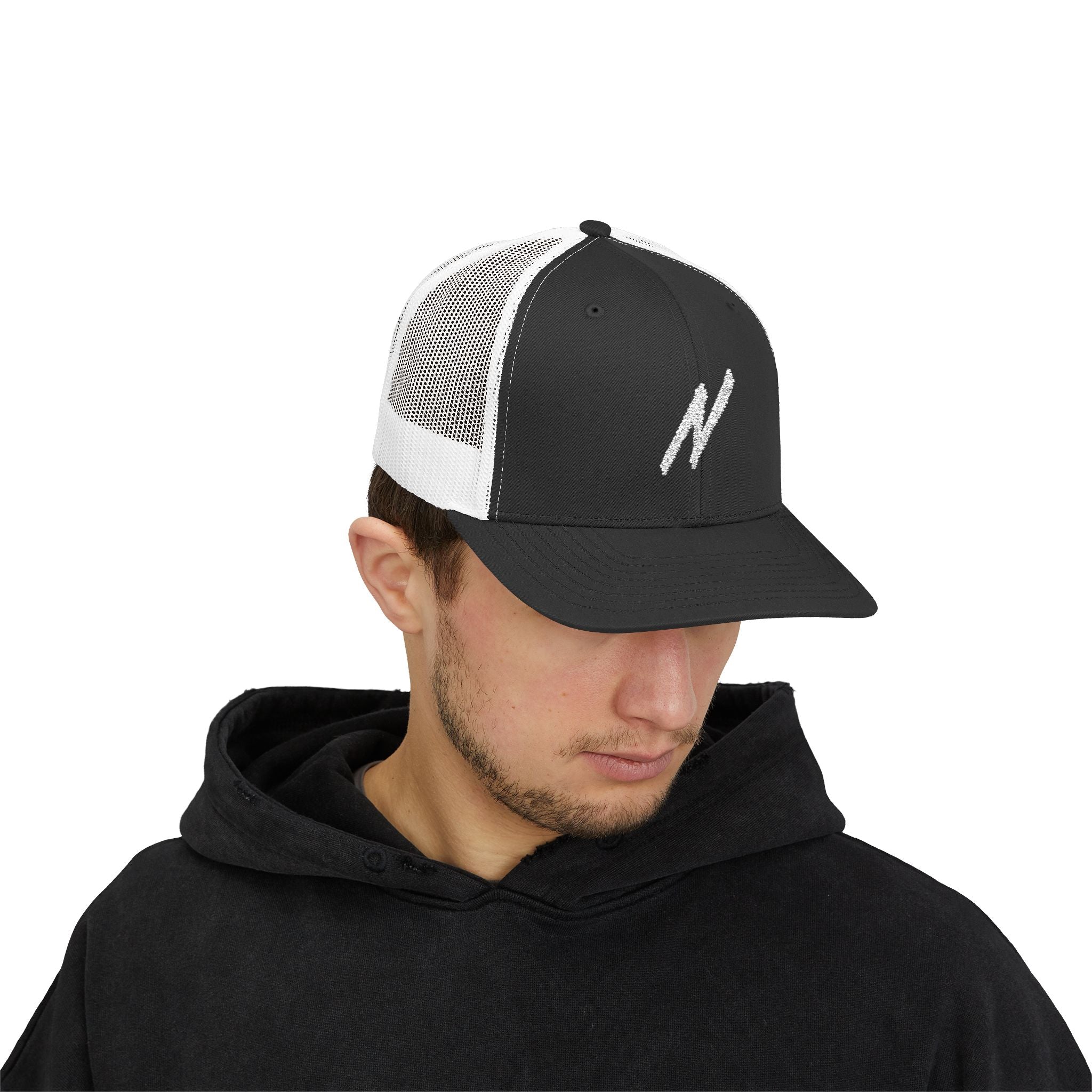 NICE Throw Shop Trucker Cap with N Design – Multiple Colors