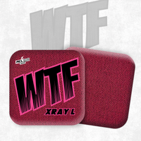 2026 WTF Cornhole X-RAY Pink/Black carpet - ACL Pro Stamped Cornhole Bags - Set of 4 bags