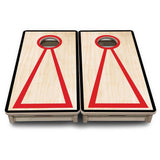 Mini Cornhole Boards - Red/Black Hole Ring