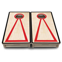 Mini Cornhole Boards - Red/Black Hole Ring