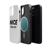 NICE Throw Shop Magnetic iPhone Case – Durable MagSafe® Cover (Supports Multiple Models)