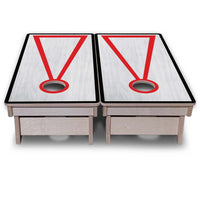 Vacation Cornhole Boards - Grey Wash