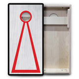 Vacation Cornhole Boards - Grey Wash