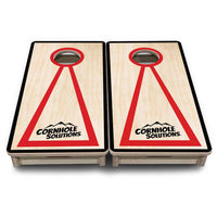 Mini Cornhole Boards - Red/Black Hole Ring