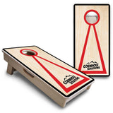 Mini Cornhole Boards - Red/Black Hole Ring