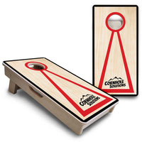 Mini Cornhole Boards - Red/Black Hole Ring