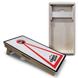 Vacation Cornhole Boards - Grey Wash CS Logo