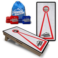 Vacation Cornhole Boards - Grey Wash CS Logo