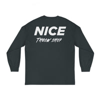 NICE Throw Shop Unisex Long Sleeve Tee with NTS Design – Multiple Colors
