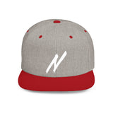 NICE Throw Shop Flat Bill Snapback with N Design – Multiple Colors