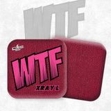 2026 WTF Cornhole X-RAY Pink/Black carpet - ACL Pro Stamped Cornhole Bags - Set of 4 bags