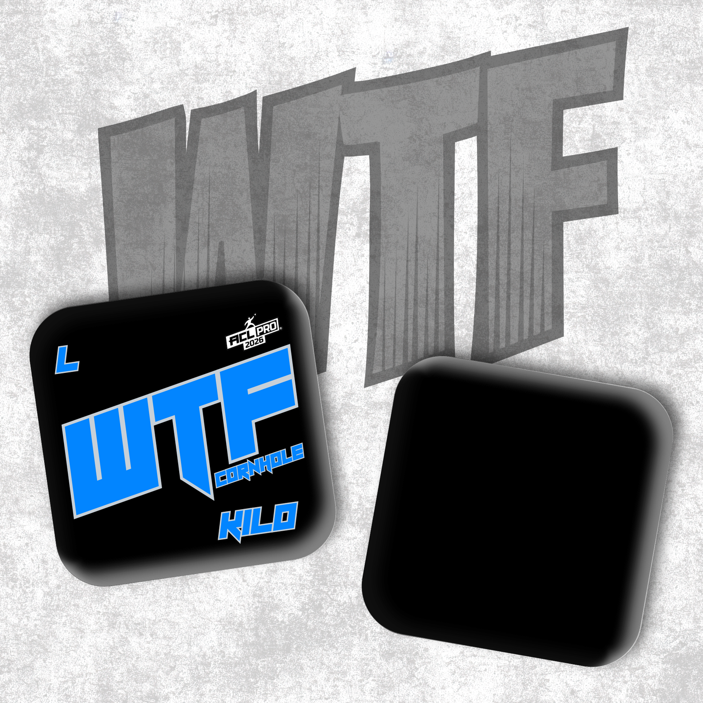 2026 WTF Cornhole Kilo OG Logo - ACL Pro Stamped Cornhole Bags - Set of 4 bags