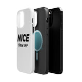 NICE Throw Shop Magnetic iPhone Case – Durable MagSafe® Cover (Supports Multiple Models)