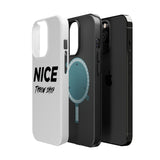 NICE Throw Shop Magnetic iPhone Case – Durable MagSafe® Cover (Supports Multiple Models)