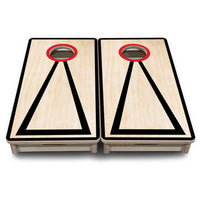 Mini Cornhole Boards - Red/Black Hole Ring