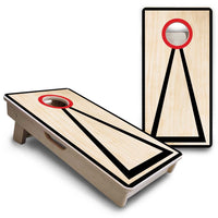 Mini Cornhole Boards - Red/Black Hole Ring