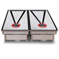 Vacation Cornhole Boards - Grey Wash