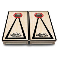 Mini Cornhole Boards - Red/Black Hole Ring