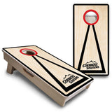 Mini Cornhole Boards - Red/Black Hole Ring