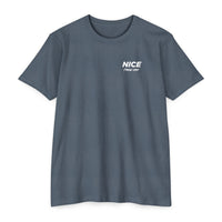 NICE Throw Shop Unisex Tee White Logo – Multiple Colors