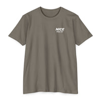 NICE Throw Shop Unisex Tee White Logo – Multiple Colors