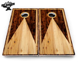 Wooden Triangle Cornhole Boards - Pro Solution Elite Series