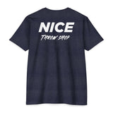 NICE Throw Shop Unisex Tee White Logo – Multiple Colors