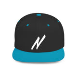 NICE Throw Shop Flat Bill Snapback with N Design – Multiple Colors