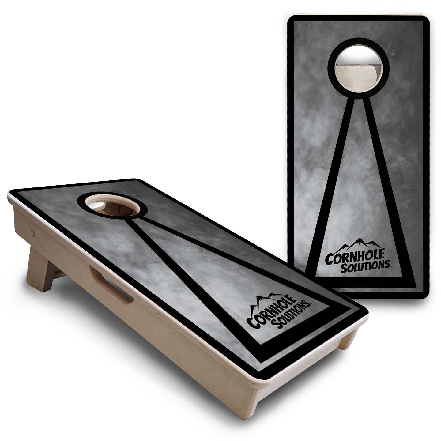 Mini Cornhole Boards - Smoke Design Options