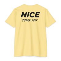 NICE Throw Shop Unisex Tee Black Logo – Multiple Colors