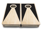 Mini Cornhole Boards - Black/Natural Keyhole
