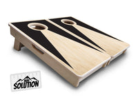 Mini Cornhole Boards - Black/Natural Keyhole
