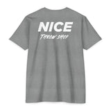 NICE Throw Shop Unisex Tee White Logo – Multiple Colors