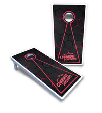 Glow Hole Black Cornhole Boards - All Weather Series