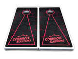 Glow Hole Black Cornhole Boards - All Weather Series