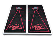 Glow Hole Black Cornhole Boards - All Weather Series