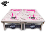 Glow Hole White Cornhole Boards - Pro Solution Elite Series