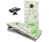 Glow Hole White Cornhole Boards - Pro Solution Elite Series