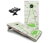 Glow Hole White Cornhole Boards - Pro Solution Elite Series